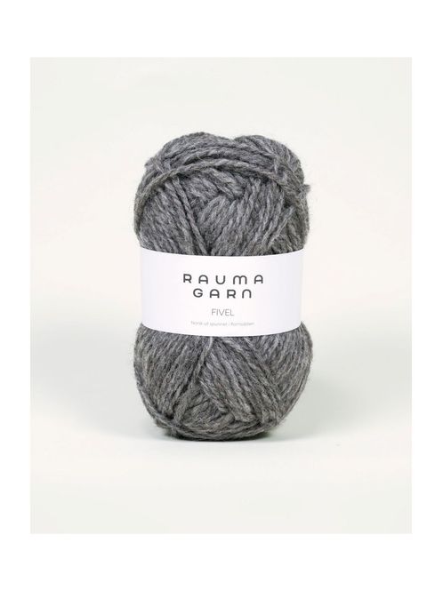 Hovedbilde 400 Fivel Mørk grå naturmelert