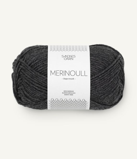 Hovedbilde Merinoull 1055 Mørk Gråmelert