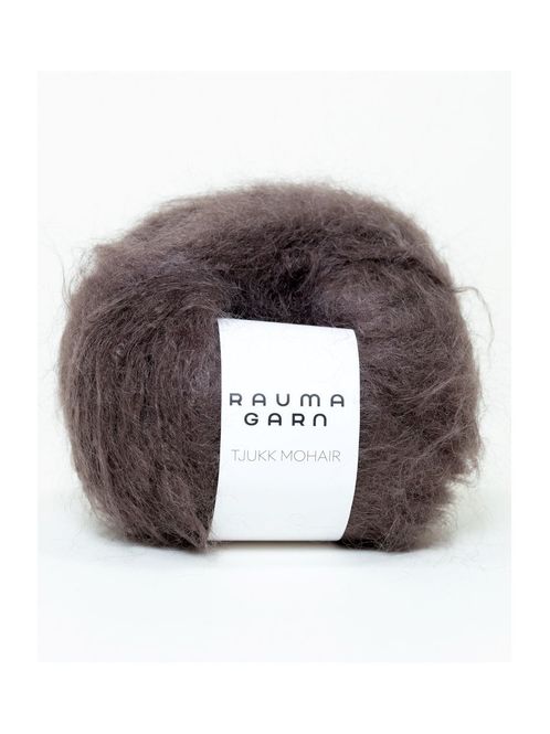 Hovedbilde Tjukk Mohair 080 Brun