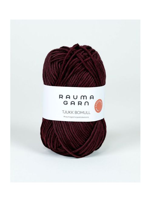Hovedbilde Tjukk Bomull 350 Aubergine