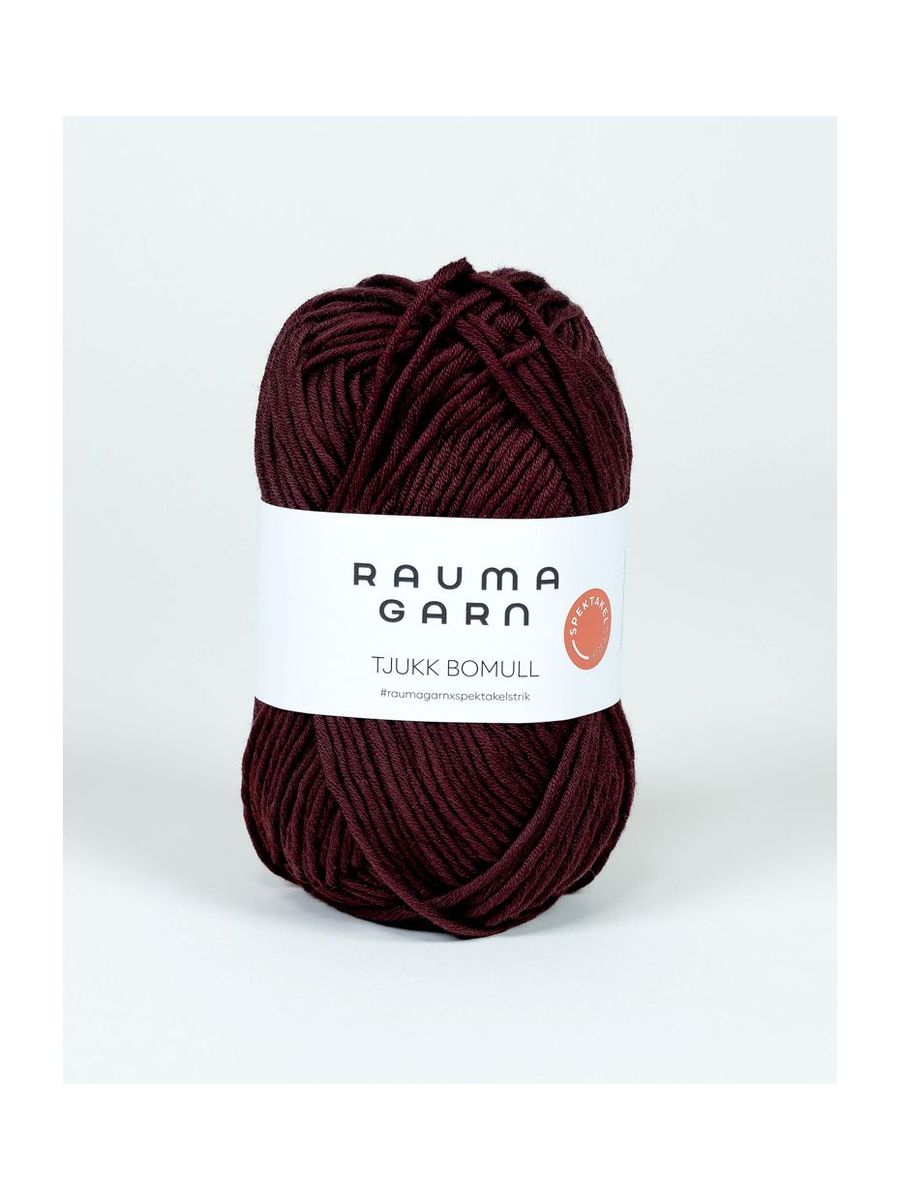 350 Tjukk Bomull Aubergine