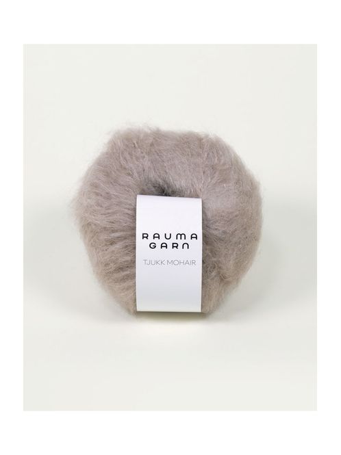 Hovedbilde Tjukk Mohair 030 Gråpus
