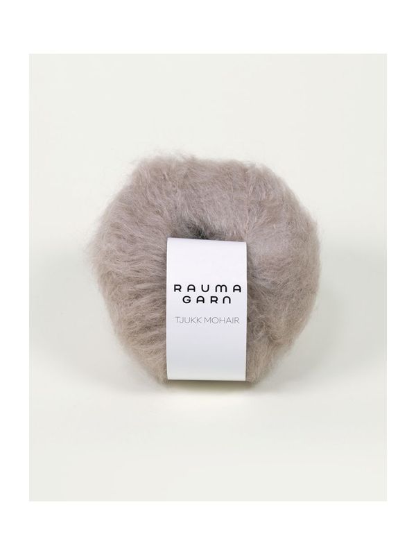 Tjukk Mohair 030 Gråpus