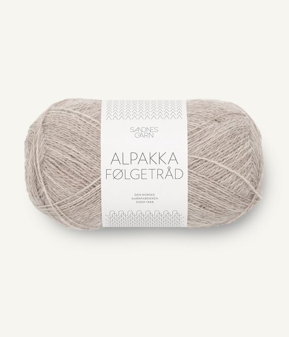 Hovedbilde Alpakka Følgetråd 2650 Beige Melange