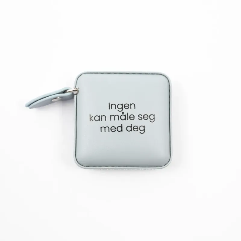 Målebånd med tekst